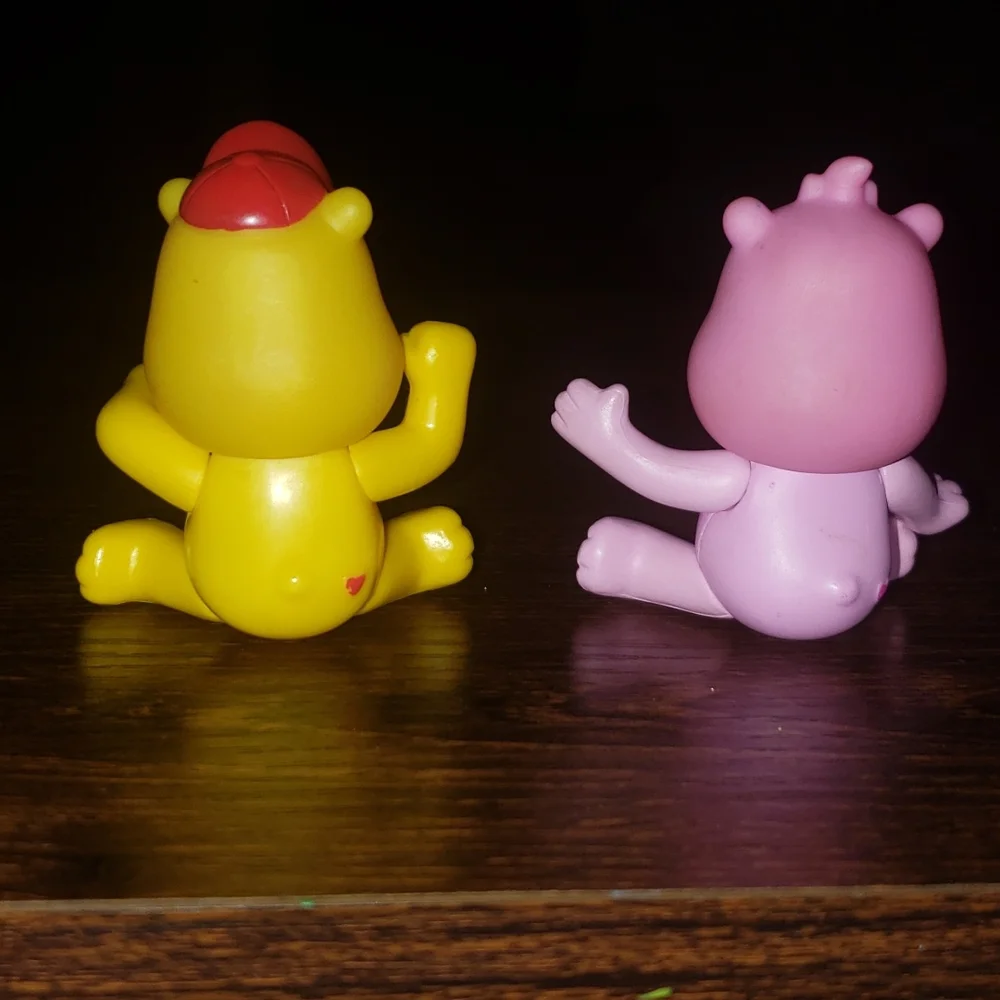Vintage Care Bears cake toppers figures bakery crafts poseable